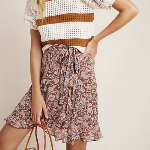 Anthropologie Luca Mini Floral Skirt - Picture 13 of 15